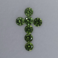 Демантоид комплект 4 цвет.1,77 Ct - Ювелирные украшения SAURA интернет магазин