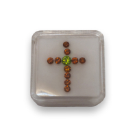 Топазолит комплект 1,18 Ct - Ювелирные украшения SAURA интернет магазин