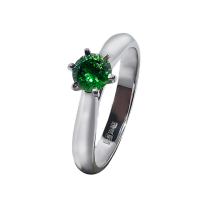 Кольцо с демантоидом 585 проба - Ювелирные украшения SAURA интернет магазин